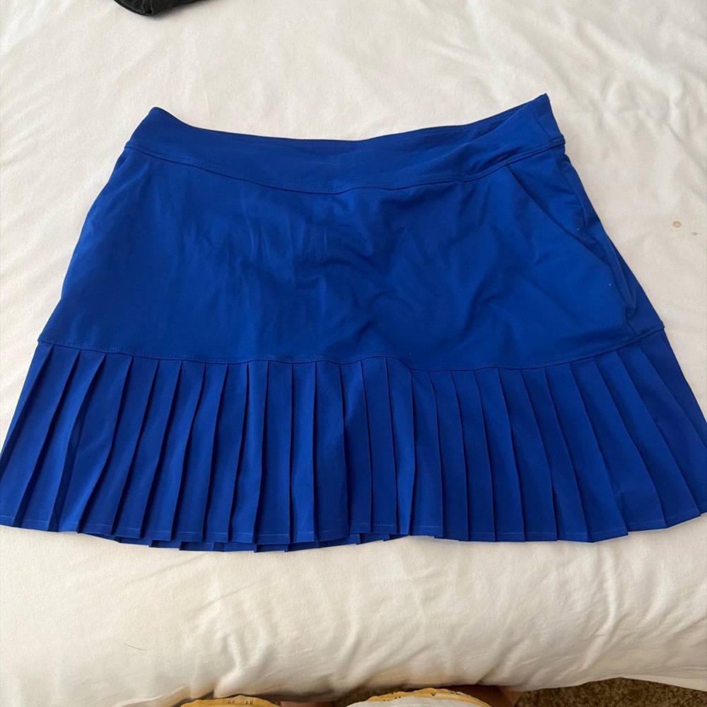 Blue Pleated Tennis Skirt - Women's Active Skirt